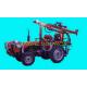 Tractor drilling rig for shothole seismic drilling
