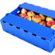 Blue Coroplast Apple Fruit Packaging Box Polypropylene Moisture Resistant