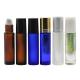 1ml Empty Roller Ball 5ml 10ml Roll On Vial Amber Blue Transparent Frosted  Glass Bottle With Lids