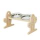 Support Room Space Selection Adjustable Raised Double Pet Bowl for Dogs and Cats