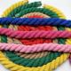 Rose 20mm Twisted Cotton Rope ISO14001 3 Strand Macrame Cord