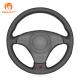 Black Leather Steering Wheel Cover for Audi TT 8N Coupe Cabriolet A8 D2 S8 S4 B5 Avant S6 C5 S8