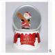 New creative promotion gift christmas santa clause resin led snow glass ball event supplie