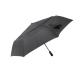 3 Fold Black Vented Auto Open Auto Close Umbrella Strong Windproof With LED In Handle