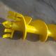 Yellow Color Kellyway 1850mm Height Rotary Soil Auger , Soil Drill Bit
