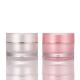 10g 20g 30g Plastic Cosmetic Face Cream Packaging Pink Round Pet Empty Jars