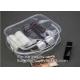 Clear Travel Toiletry Bag PVC Waterproof Cosmetic Makeup Bags Organizer With Handle See Through Plastic Clear Case