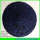 LUDA navy blue wholesale wheat straw placemat round table mats