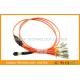 MTP to LC / SC / ST / FC Fiber Truck Cable , 12 Standard Harness Fiber Patch Cord