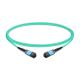3m (10ft) 12 Fibers Low Insertion Loss Female to Female MPO Trunk Cable Polarity B LSZH OM3 50/125 Multimode Fiber