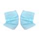 Antiviral Blue 3 Ply Face Mask Nonwoven Elastic Earloop Pleated