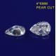 4*6mm Pear Shape Diamond Moissanite Fancy Cut VVS Moissanite Gemstones