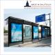 Outdoor Metal Paint 2500mm 8H Bus Stop Shelter
