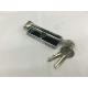 80mm(40*40) Single Zinc Cylinder with 3 iron normal keys Surface finish CP with Knob
