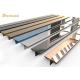 5 Groove Stainless Steel Tile Trim Golden Mirror T Profile For Corner