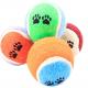 Cheap Price Pet Dog Cat Training Tennis Dog Chew Molar Interactive Ball Toy Pet Paw Shape Printing Toy Ball Wholesale