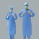 Non - Toxic Water Resistant Operating Room Gown Virus Invading With Knitted Cuff