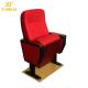 High Pressure Plywood Armrest Red Folding Auditorium Chairs 5 Years Warranty