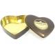 Customized Design Heart Shaped Tin Cans , Chocolate Gift Tins Various Size
