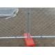 50x50mm Standard Chain Link Temporary Fence / Diamond Chain Link Fencing
