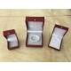 Red Leather Jewellery Necklace Gift Box / Engagement Display Case