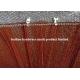 6 Meter Width Copper Plated Metal Mesh Drapery with Track For Room Divider