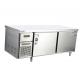 110V/60HZ 2-Door Stainless Steel Counter Chiller for Commercial Kitchen Refrigeration