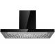 Silver Painted T Shape Chimney Hood with Touch Control Baffle Filter Ducted Venting