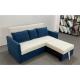 technology cloth white blue assorted colors 2seater+chaise pull-out bed sofa bed for Ocean View Villa