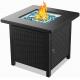 Crater Rectangle Tabletop Fire Pit 28 Inch Steel With Cover Lid