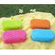 470ml colorful lunch box & plastic lunch box & green/blue/ pink color  food carrier