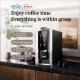 Convenient Touch Screen Coffee Vending Machine With Optional Liquid And Milk Powder Frother System Customizable Features