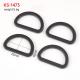 1 Inch D Ring Belt Strap Flat D Shape Buckles for Leather Webbing User-Friendly Style