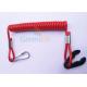 Quick Cut - Out Kill Switch Lanyard Solid Red Spiralled Strap Stretch 1 Metre