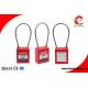 Lockout Tagout Safety Cable Lock , steel Cable Wire Lock 3mm Stainless Steel Cable Shackle