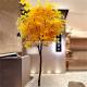 Slender Yellow Branch Leaf Artificial Ginkgo Tree Gold Plant For Road Decoration