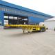 3 Axles 40t 20FT 40FT Flatbed Container Chassis Trailer with Anti-lock Braking System