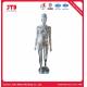 Male And Female Whole Body Mannequins Chrome Plated
