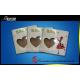 Cardboard Paper Artist Gift Box Packaging Heart Shape PVC Window