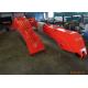 18 M Doosan DX300 Excavator Long Reach Boom With 0.5 Cum Bucket / Auxiliary Pipe
