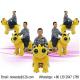 Medium Size Battery Coin Operated Plush Walking Toys Stuffed Electric Animal Cars Rides