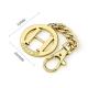Gold Metal Logo Tag Design for Handbags Custom Requirement Hanging Tags Customized