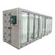 High performance double anti-fog walk in glass door cold room storage 4 door supermarket refrigerator