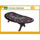 Professional Modern Half Round Texas Holdem Poker Table With 8 Cup Holders