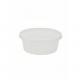 8oz Round Clear Plastic Soup Storage Containers With Lids Microwavable 4 1/2 X 4 1/2 X 1 3/4