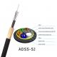Black PE Sheath 100 Span 48 Cores G652D ADSS Dielectric Fiber Optic Cable