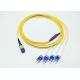 Jumper Connection Data Center Cabling , Durable Single Mode Fiber Patch Cable