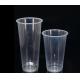 Disposable Plastic Clear Cups With Flat Lids 100pc 500ml Drinking Water Cup Bulk