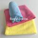 Chinese blue small size microfiber towel polyester cleaning towel/China wholesale microfiber towel for car cleaning