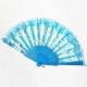 23*42cm Elegant Foldable Hand Fans Rose Pattern Plastic Lace Hand Fan